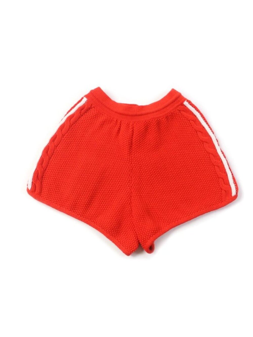 Gucci Adidas Linen Cotton Trefoil Embroidered Knit Shorts Orange - Picture 3 of 15